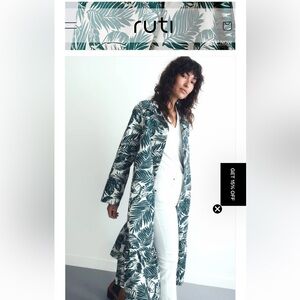 Ruti Here for the Drama jacquard coat dress size S